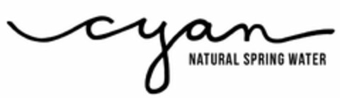 CYAN NATURAL SPRING WATER Logo (USPTO, 01/24/2020)