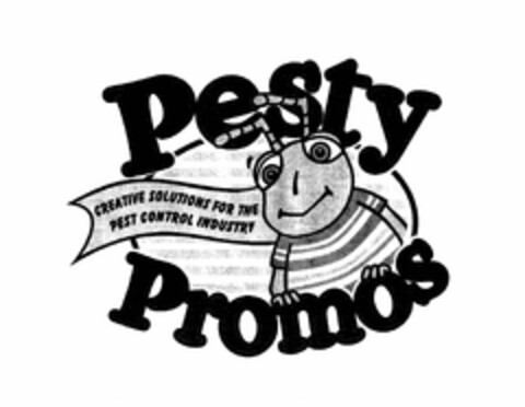 PESTY PROMOS CREATIVE SOLUTIONS FOR THE PEST CONTROL INDUSTRY Logo (USPTO, 09/09/2009)