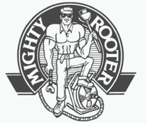 MIGHTY ROOTER Logo (USPTO, 09/17/2009)