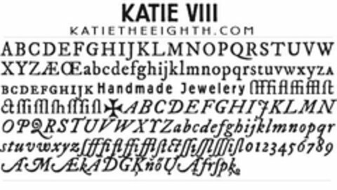 KATIE VIII KATIETHEEIGHTH.COM HANDMADE JEWELERY Logo (USPTO, 25.02.2010)