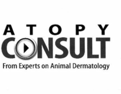 A T O P Y CONSULT FROM EXPERTS ON ANIMAL DERMATOLOGY Logo (USPTO, 12/06/2010)