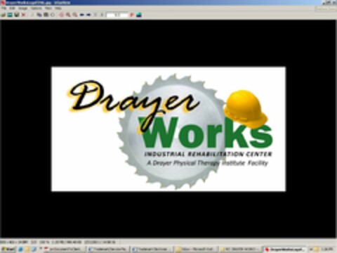 DRAYER WORKS INDUSTRIAL REHABILITATION CENTER A DRAYER PHYSICAL THERAPY INSTITUTE FACILITY Logo (USPTO, 02/25/2011)