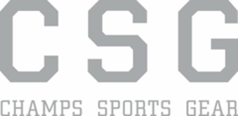 C S G CHAMPS SPORTS GEAR Logo (USPTO, 05/03/2011)