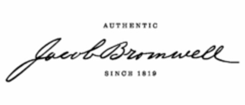 AUTHENTIC JACOBBROMWELL SINCE 1819 Logo (USPTO, 30.11.2011)