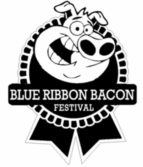 BLUE RIBBON BACON FESTIVAL Logo (USPTO, 26.01.2012)