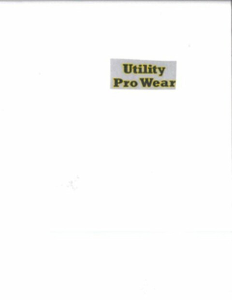 UTILITY PRO WEAR Logo (USPTO, 25.04.2012)