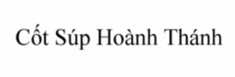 COT SÚP HOÀNH THÁNH Logo (USPTO, 11/14/2012)