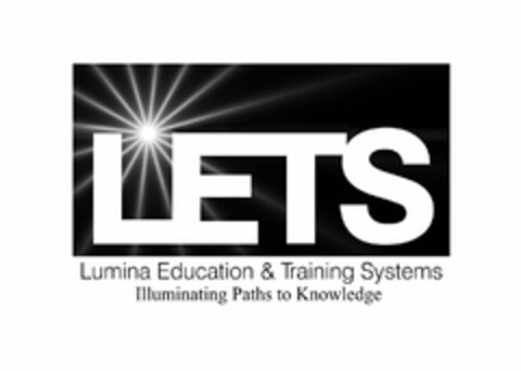 LETS LUMINA EDUCATION & TRAINING SYSTEMS ILLUMINATING PATHS TO KNOWLEDGE Logo (USPTO, 12/06/2012)