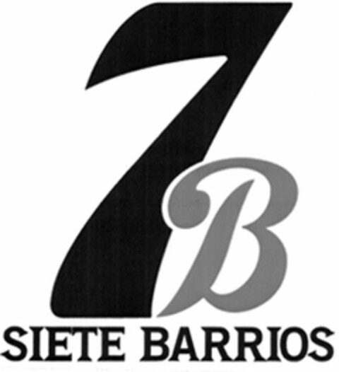 7B SIETE BARRIOS Logo (USPTO, 01.07.2013)