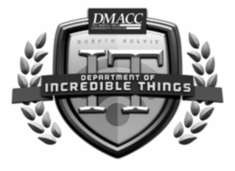 DMACC DES MOINES AREA COMMUNITY COLLEGEADEPTO SOLVIT IT DEPARMENT OF INCREDIBLE THINGS Logo (USPTO, 27.07.2015)