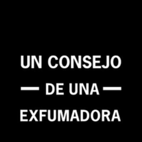 UN CONSEJO DE UNA EXFUMADORA Logo (USPTO, 25.05.2016)