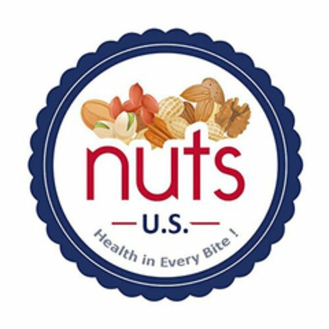 NUTS - U.S. - HEALTH IN EVERY BITE ! Logo (USPTO, 05/08/2017)