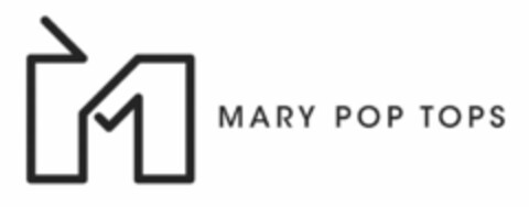 M MARY POP TOPS Logo (USPTO, 09/11/2017)