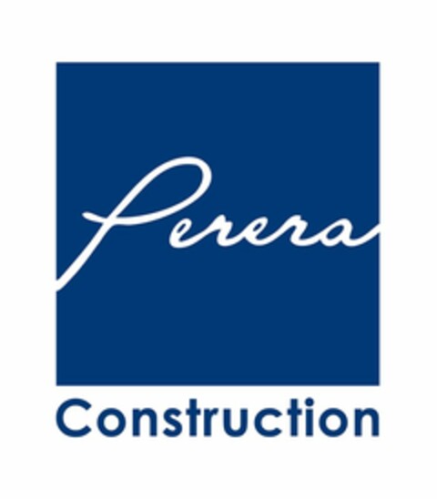 PERERA CONSTRUCTION Logo (USPTO, 09/28/2017)