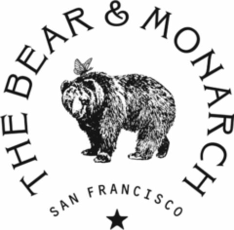 THE BEAR & MONARCH SAN FRANCISCO Logo (USPTO, 02.04.2018)