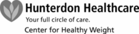 HUNTERDON HEALTHCARE YOUR FULL CIRCLE OF CARE. CENTER FOR HEALTHY WEIGHT Logo (USPTO, 10/15/2018)