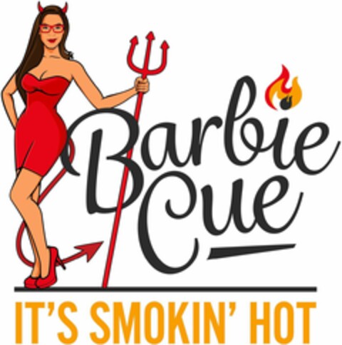 BARBIECUE IT'S SMOKIN' HOT Logo (USPTO, 28.03.2019)