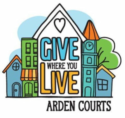 GIVE WHERE YOU LIVE ARDEN COURTS Logo (USPTO, 27.06.2019)