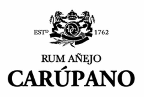 RUM AÑEJO CARÚPANO ESTD DC 1762 Logo (USPTO, 07/25/2019)