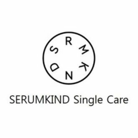 SRMKND SERUMKIND SINGLE CARE Logo (USPTO, 11.12.2019)