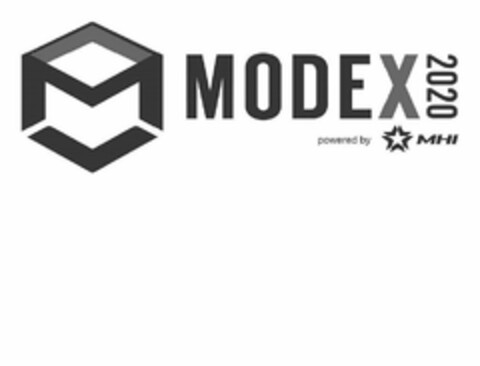 MODEX 2020 POWERED BY MHI Logo (USPTO, 09.07.2020)