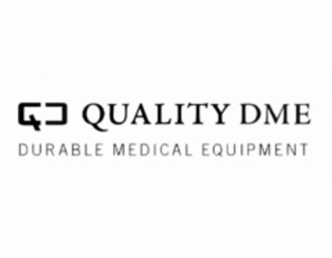 QD QUALITY DME DURABLE MEDICAL EQUIPMENT Logo (USPTO, 08/07/2020)