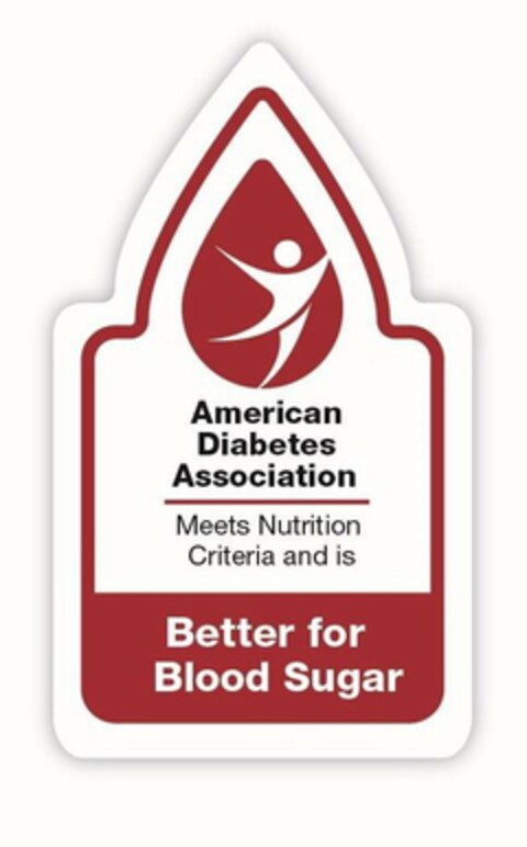 AMERICAN DIABETES ASSOCIATION MEETS NUTRITION CRITERIA AND IS BETTER FOR BLOOD SUGAR Logo (USPTO, 31.08.2020)