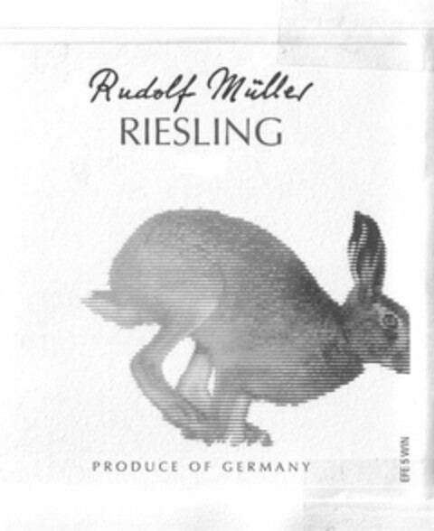 RUDOLF MÜLLER RIESLING PRODUCE OF GERMANY Logo (USPTO, 01.10.2009)