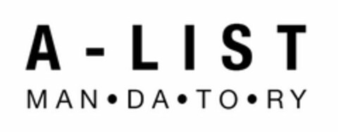 A-LIST MAN·DA·TO·RY Logo (USPTO, 14.05.2010)