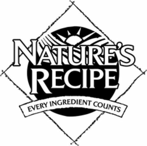 NATURE'S RECIPE EVERY INGREDIENT COUNTS Logo (USPTO, 16.06.2010)