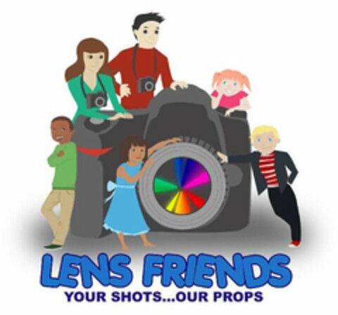 LENS FRIENDS YOUR SHOTS ... OUR PROPS Logo (USPTO, 28.09.2010)