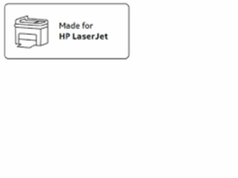 MADE FOR HP LASERJET Logo (USPTO, 02/28/2012)