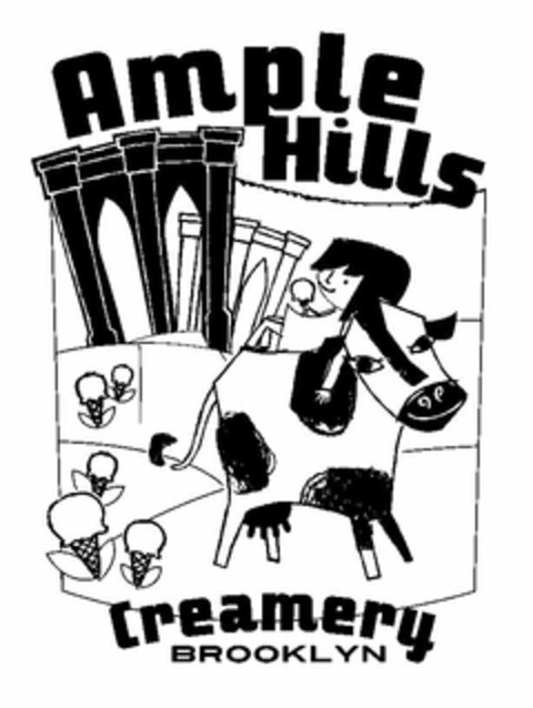 AMPLE HILLS CREAMERY BROOKLYN Logo (USPTO, 12.03.2012)