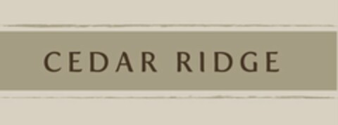 CEDAR RIDGE Logo (USPTO, 22.03.2012)