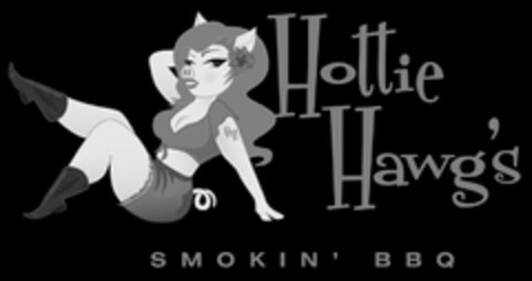 HOTTIE HAWG'S SMOKIN' BBQ Logo (USPTO, 07/19/2012)