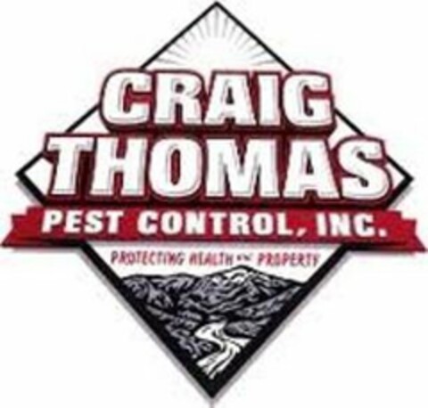 CRAIG THOMAS PEST CONTROL, INC. PROTECTING HEALTH & PROPERTY Logo (USPTO, 20.07.2012)