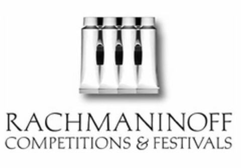 RACHMANINOFF COMPETITIONS & FESTIVALS Logo (USPTO, 08/02/2012)