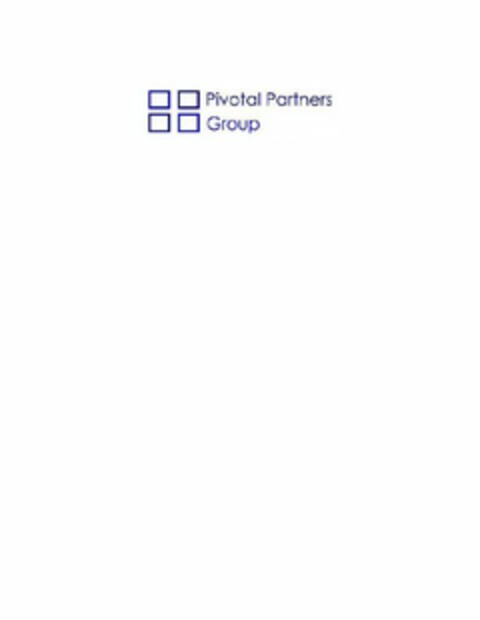 PIVOTAL PARTNERS GROUP Logo (USPTO, 08/10/2012)