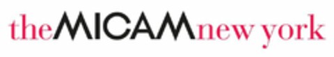 THE MICAM NEW YORK Logo (USPTO, 19.09.2012)