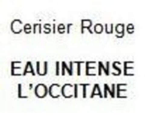 CERISIER ROUGE EAU INTENSE L'OCCITANE Logo (USPTO, 02/20/2013)