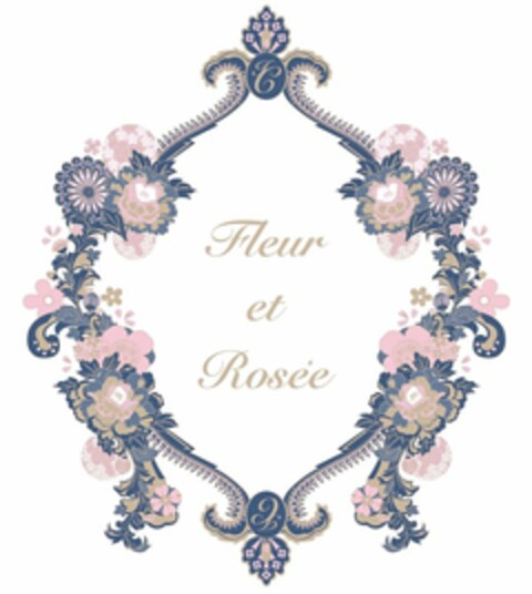 FLEUR ET ROSEE Logo (USPTO, 06/10/2013)