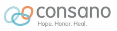 CONSANO HOPE. HONOR. HEAL. Logo (USPTO, 07/25/2013)