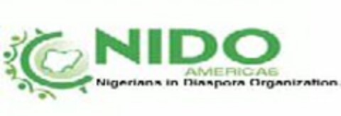 NIDO AMERICAS NIGERIANS IN DIASPORA ORGANIZATION Logo (USPTO, 06/24/2014)