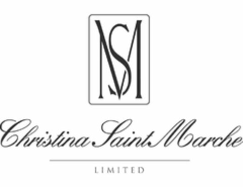 SM CHRISTINA SAINT MARCHE LIMITED Logo (USPTO, 13.08.2014)