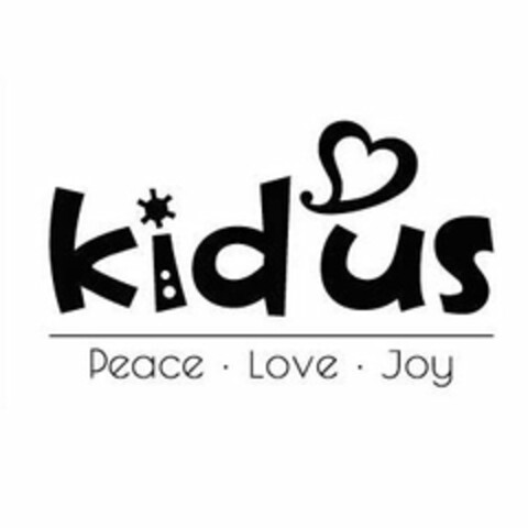 KID US PEACE · LOVE · JOY Logo (USPTO, 13.07.2017)