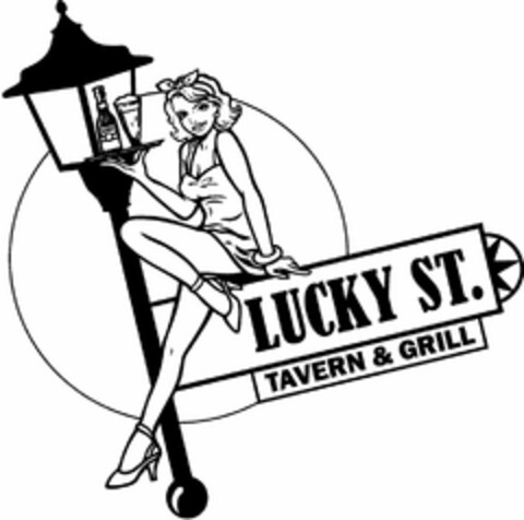 LUCKY ST. TAVERN & GRILL Logo (USPTO, 28.08.2017)