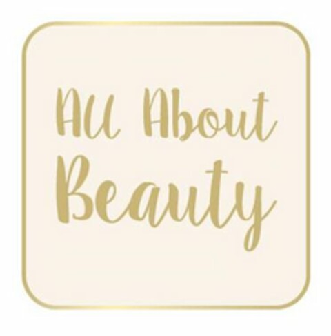 ALL ABOUT BEAUTY Logo (USPTO, 09/26/2017)