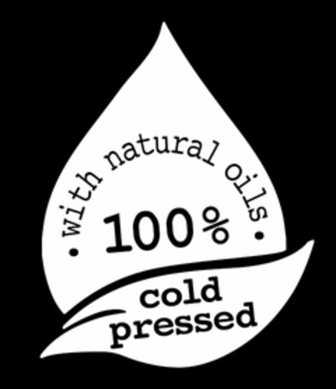 · WITH NATURAL OILS ·100% COLD PRESSED Logo (USPTO, 04.10.2017)