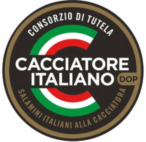 CACCIATORE ITALIANO DOP CONSORZIO DI TUTELA SALAMINI ITALIANI ALLA CACCIATORA Logo (USPTO, 08.03.2018)