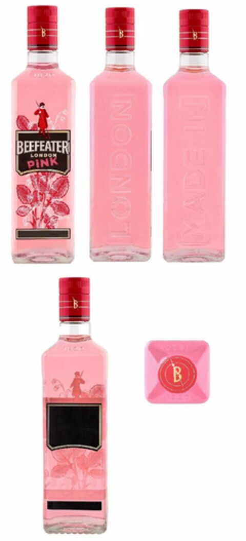 B B B B B 1820 1820 BEEFEATER LONDON PINK MADE IN LONDON Logo (USPTO, 23.05.2018)